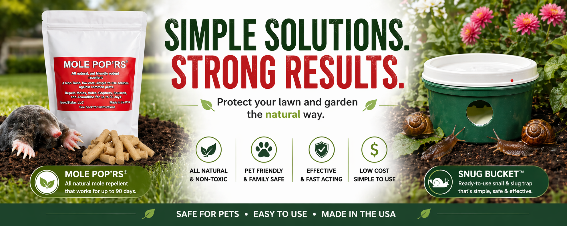 Mole Pop'rs Rodent Repellent – Speedstake Rodent Control