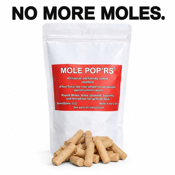 Mole Pop'rs Rodent Repellent | All Natural, Pet friendly, Non-toxic